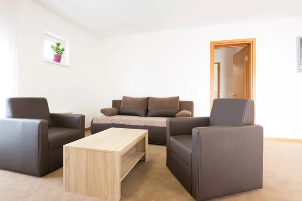 Obývací pokoj bytu interiérového designu — Stock fotografie
