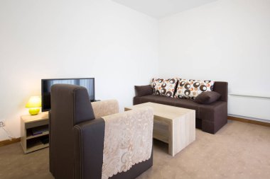 Salon daire iç tasarım