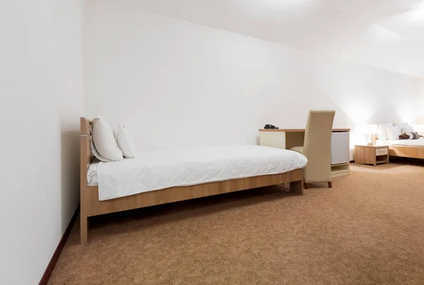 Interior of a hotel bedroom — Stock Photo, Image