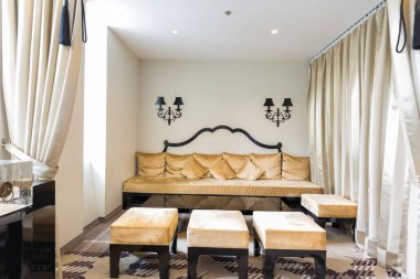 Otel odasının iç tasarımı