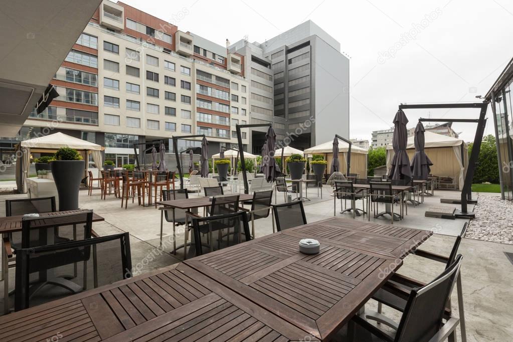 Terrace cafe,open air