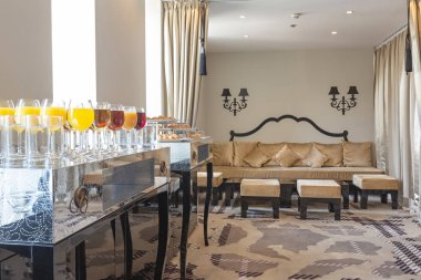 Lüks otelin kahvaltı açık büfe