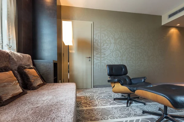 Luxe hotelkamer interieur — Stockfoto