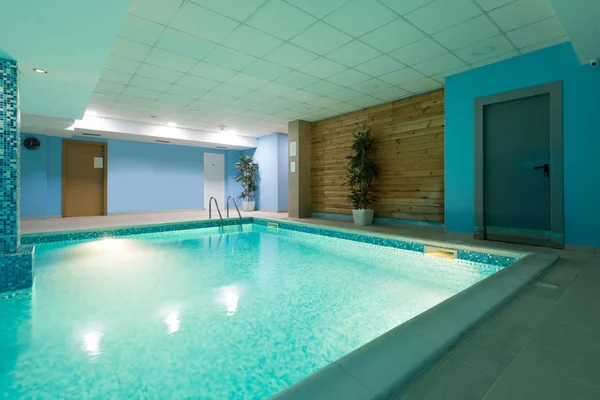 Indoor swimming pool in hotel spa center Stock Image