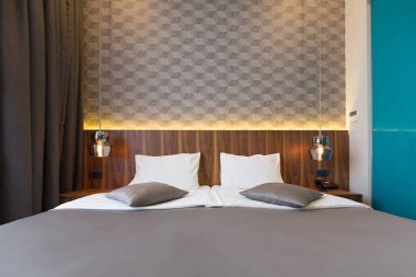 Lüks Çift Kişilik Yatak otel yatak sabah iç