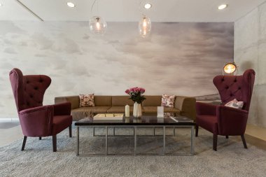 Otel lobisinde, lounge café