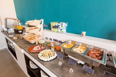 Otel Kahvaltı, açık büfe tablo, Restoran iç