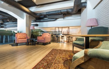 Yeni bir lüks Restoran, Lobi Kafe, lounge bar iç