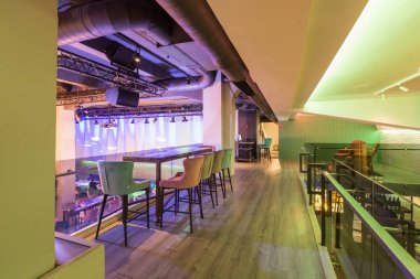 Akşam yeni bir lüks Restoran iç