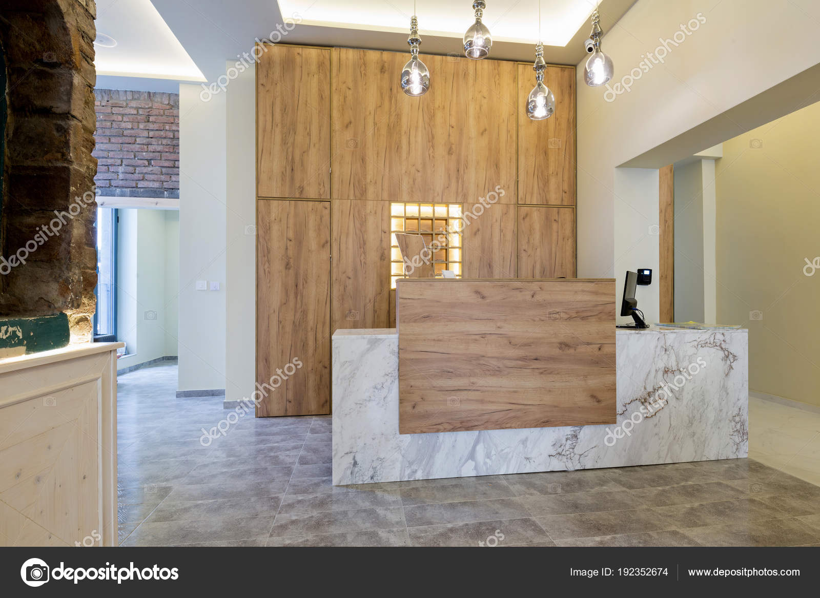 Reception Desk Hotel Interior Stock Photo Rilueda Reception Desk Hotel Interior Stock Photo