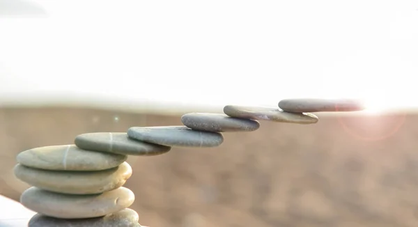 Sea stones and creative concept — Stock Photo, Image