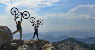 bike achieve challenging peaks clipart