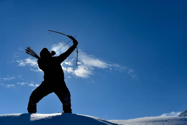 Översta Archer & pilen kasta — Stockfoto