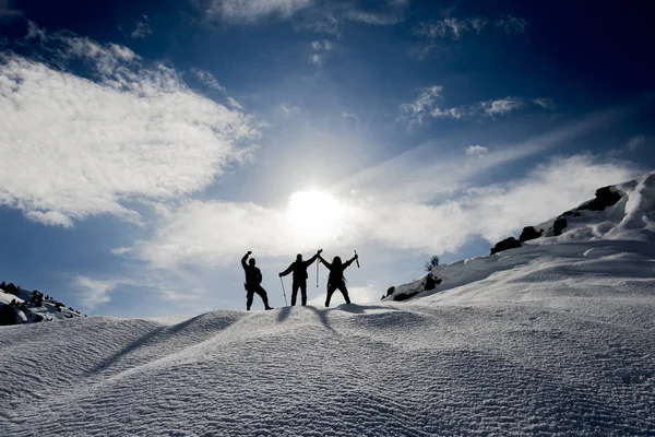 Los escaladores son vigorosos y exitosos — Foto de Stock