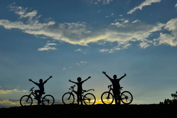 Велосипед у групі природи — стокове фото