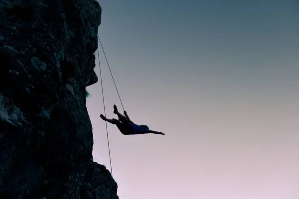 Climbing mountaineering accidents — Stock Photo, Image