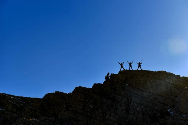 Grupo Personas Exitosas Cumbre — Foto de Stock