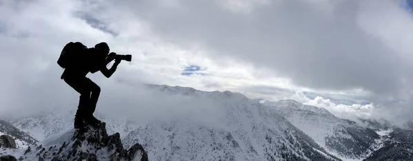 landscape photography at the peak of the mountains