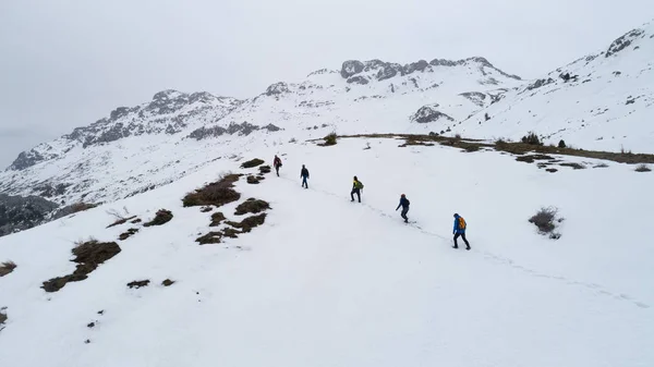 Escursioni Montagna Inverno — Foto Stock