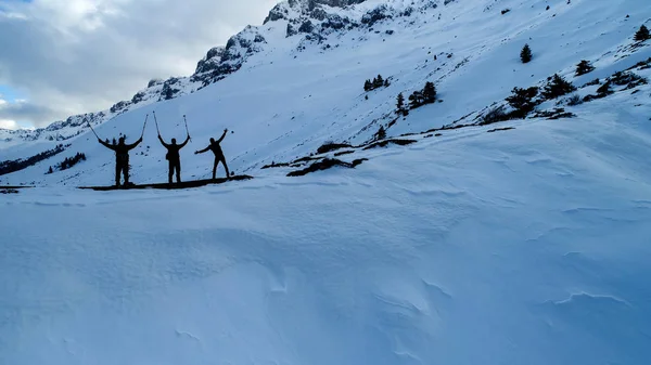 Passeggiata Invernale Memoriale Successo Degli Alpinisti — Foto Stock