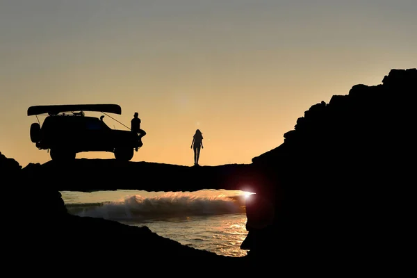 Coppie Luna Miele Insieme Vacanza Avventura — Foto Stock