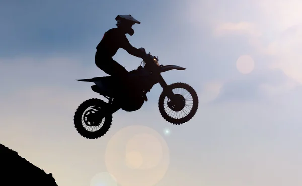 Ungewöhnlich Abenteuerlustige Motorradfahrer — Stockfoto