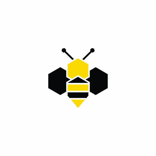 honey Bee animals logo vector