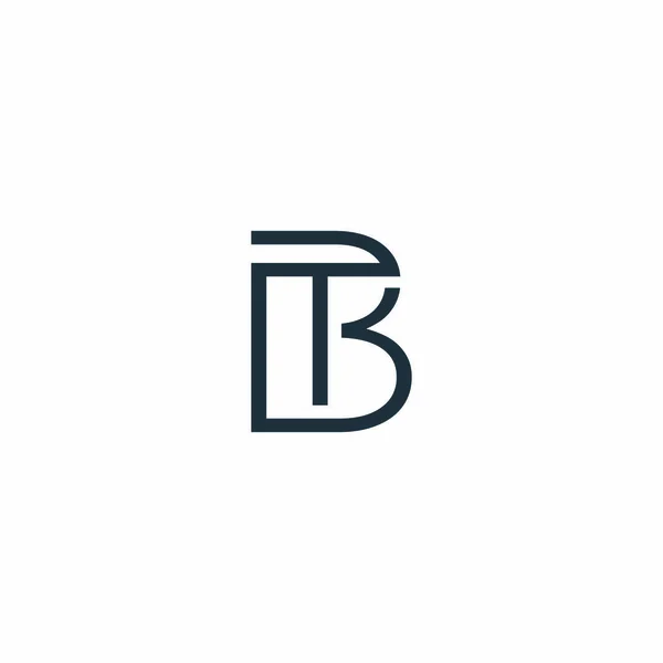 Počáteční Písmeno Dopis Jednoduché Prémiové Logo Design Šablony — Stockový vektor