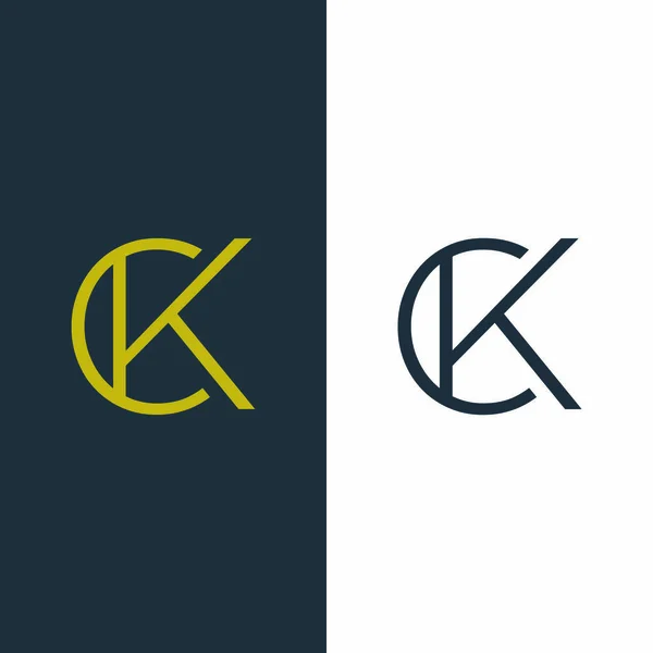 Initial Letter Letter Simple Premium Logo Design Template — Stock Vector