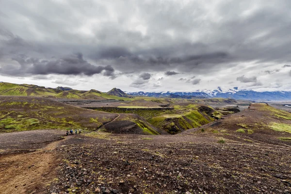 View on a volcano and glacier, Iceland — Φωτογραφία Αρχείου