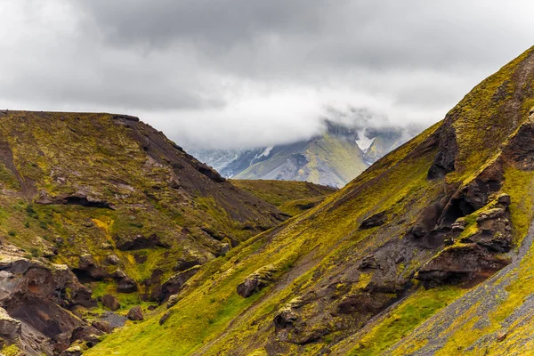 Vista su una zona di Thorsmork in Islanda — Foto Stock