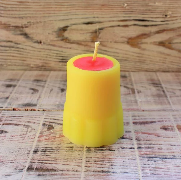 Candles handmade multicolored different shapes as a gift