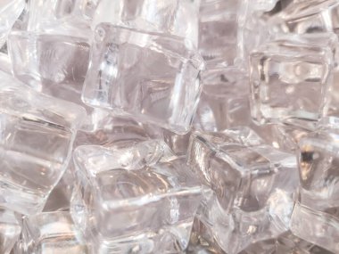 Arkaplan için parlak ve beyaz kare buzun dokusu