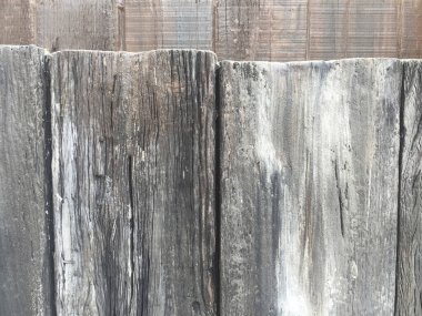 Eski koyu kahverengi doğal ahşap duvar 