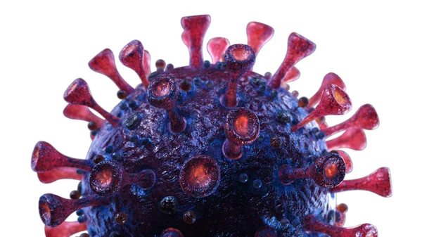 Coronavirus SARS - COVID - 3 boyutlu tıbbi görüntüleme