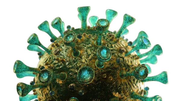 Coronavirus SARS - COVID - 3 boyutlu tıbbi görüntüleme