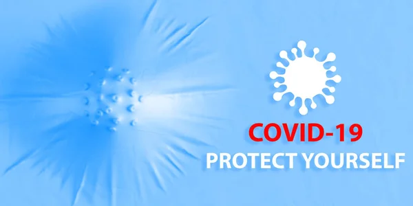 Coronavirus lateks eldivenler, cerrahi ekipmanlar.