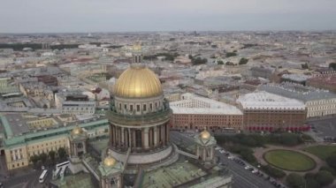 Derleme Video. St. Isaacs Katedrali 'nde Hava Görüntüsü