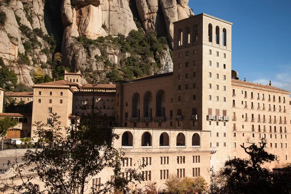 Santa Maria de Montserrat is a Benedictine abbey — Stock Photo, Image