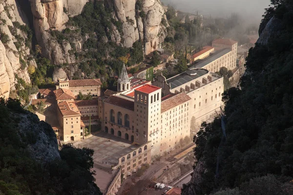 Santa Maria de Montserrat is a Benedictine abbey — Stock Photo, Image