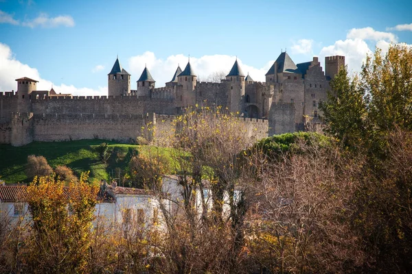 Befestigte Stadt Carcassonne — Stockfoto