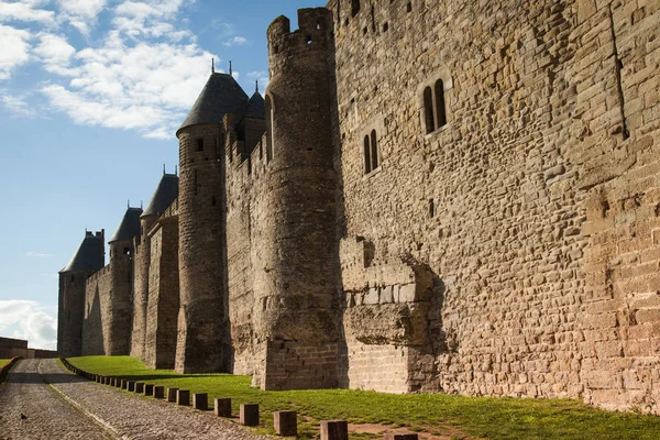 Укріплене місто Carcassonne — стокове фото