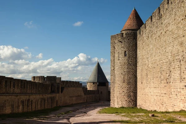 Opevněné město Carcassonne — Stock fotografie