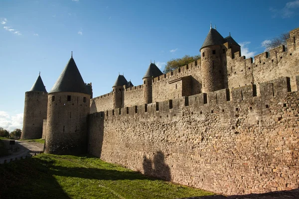 Berikade staden Carcassonne — Stockfoto