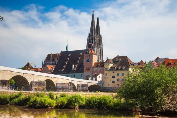 Regensburg je město v Jižní východní Německo Stock Snímky