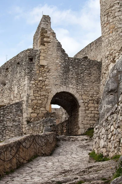 Ruins Spis Castle Eastern Slovakia Form One Largest Castle Sites — Stock Photo, Image