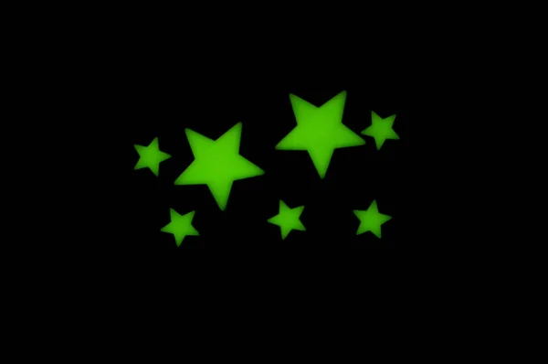 Green glow in the dark stars for ceiling or wall stickers. Ideal for boys or girls bedroom decoration.