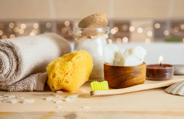 Sostituzione Dei Prodotti Cosmetici Con Crema Idratante All Olio Cocco — Foto Stock