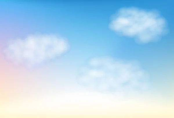 Cielo Azul Con Fondo Nube Belleza Cielo Claro — Vector de stock