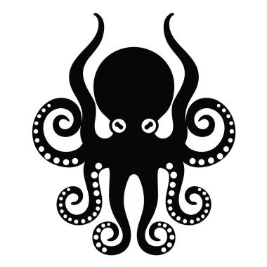 Ahtapot vektör çizim